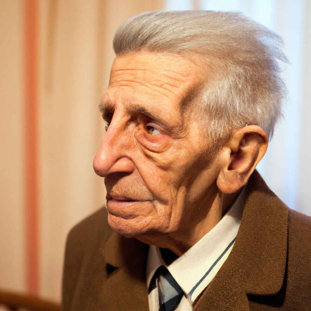 Portrét usměvavý senior
